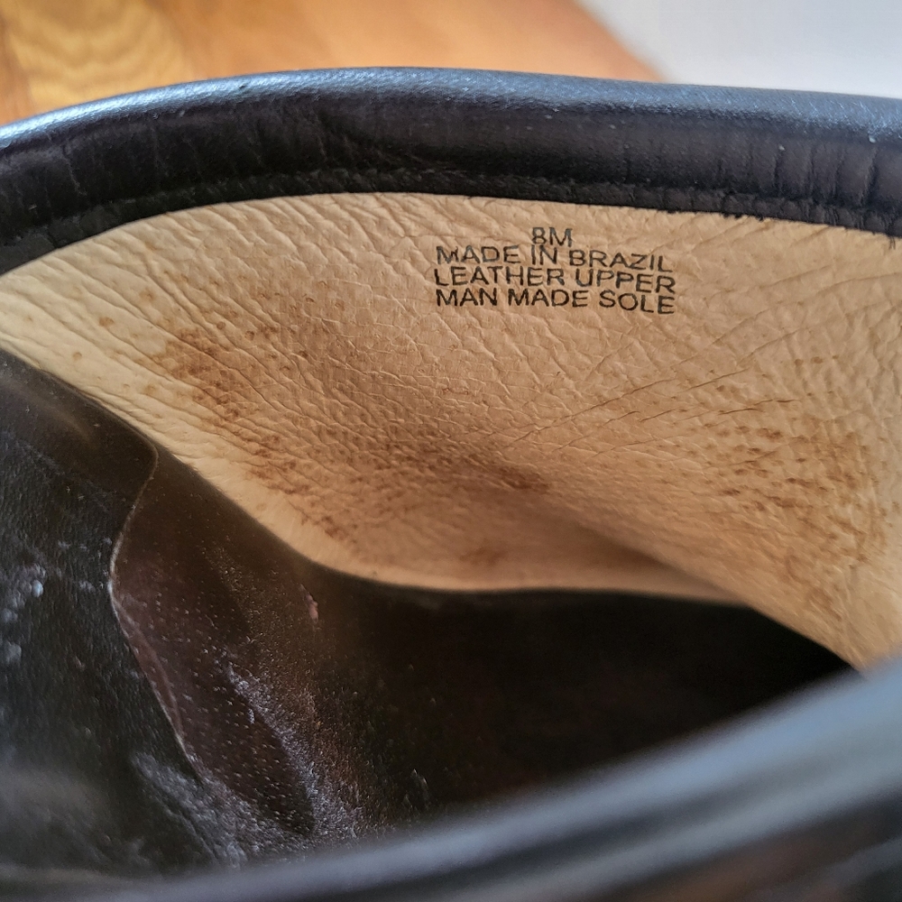 Michael Kors Horton gold studded black leather mule clogs size 8 - Picture 8 of 8